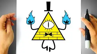 Como DESENHAR o BILL CIPHER - C&oacute;mo DIBUJAR a BILL CIPHER - Gravity Falls - Drawing Tutorial