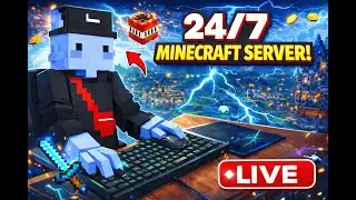 MINECRAFT LIVE    PUBLIC SMP 24/7 ! JAVA & BEDROCK / POCKET EDITION #minecraft