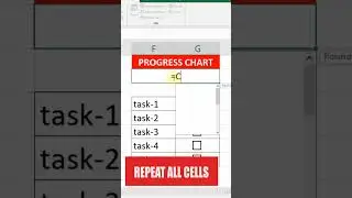 Advanced Excel Tips And Tricks | Excel Progress Bar | #excel