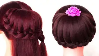 High Bun Hairstyle/ Easy and elegant bun hairstyle/ Juda Hairstyle/ @bunhairstyle @juda