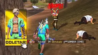 JOGUEI COM O CONJUNTO “NO ESTILO PRAIANO“ FIQUEI IMBATÍVE? PARTIDA SOLO VS SQUAD FREE FIRE 