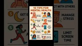Watch 10 Health Tips For Your Mental Health 💆🧘❤️ #health #healthmatters #healthyplace #lifestyle