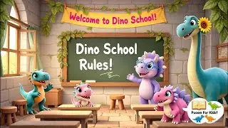 Dino School Rules 🦕🎒 | Fun Dinosaur Poem for Kids