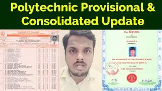 Polytechnic April 2021 Exam Provisional Certificate & Consolidated Marksheet | polytechnic diploma
