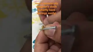 How I removed my daughter&rsquo;s stuck butterfly back earrings easily!