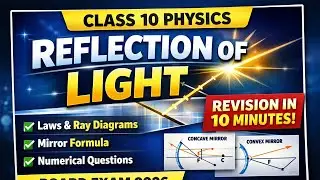Class 10 Physics | Reflection of Light &ndash; Complete Revision in 10 Minutes | Board Exam 2026