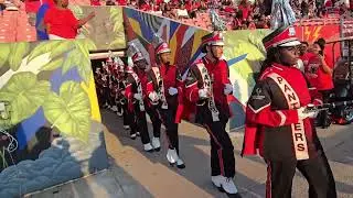 Clark-Atlanta University Marching Panthers Band marches into Panther Stadium 