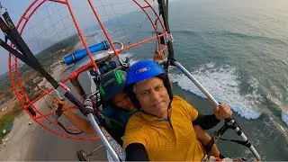 🪂 Paramotor over Ashvem Beach | Goa | el Liven