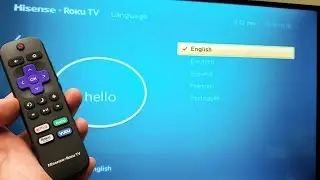 Hisense Smart TV (Roku TV): как изменить язык (застряли на другом языке?)