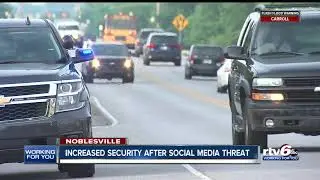 Increased security after social media threat