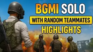 GAMEPLAY HIGHLIGHTS 🎮 | Solo With Random Teammates | BGMI🩵🩵🩵🩵🩵🩵🩵🩵🩵🩵🩵