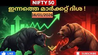 NIFTY ഇപ്പോൾ / no trade zone ലാണ്. breakout or breakdown ഇല്ലാതെ trade is overtrading | 16 Jan 26