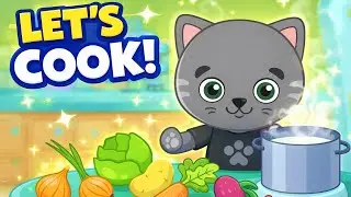 Let&rsquo;s Cook Together! 🐱🍲 Fun Cooking Game for Kids︱LeafarPlayhouse