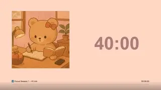 Pomodoro (40/10) 2.5 Hr - Long Focus 🍎📚 Study With Me | LoFi Music - with Rosie 뽀모도로 Japanese Study