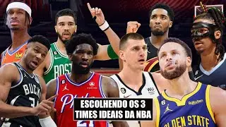 LIVE GOAT -  ESCOLHENDO OS 3 TIMES IDEAIS DA NBA