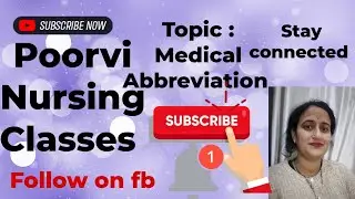 Medical Abbreviation #nursingclasses #viral #trending #medical #education #youtubevideo #mustwatch 