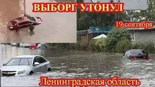 МОЩНЫЙ ПОТОП В ВЫБОРГЕ ЛЕНИНГРАДСКОЙ ОБЛАСТИ