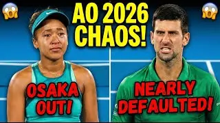 AO 2026 CHAOS! Osaka OUT, Djokovic NEARLY Defaulted! #NaomiOsaka #Djokovic #Tennis #Shorts #ao2026