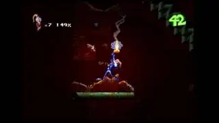 Earthworm Jim 2 [Sega Saturn] #3 - Level 2 : Lorenzo's Soil
