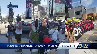 Cincinnati native actor, director making voice heard along Hollywood picket line