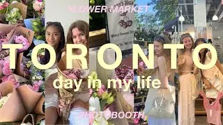 A DOWNTOWN TORONTO SUMMER VLOG! day in my life 💐 flower market, restaurant, queen street & more!