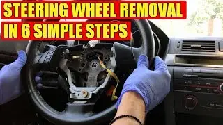 TUTORIAL: How to remove Mazda 3, Mazda 6 steering wheel in 6 steps