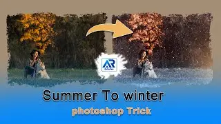 PHOTOSHOP TRICK / Summer To Winter snow Photo Edit in Photoshop. Photoshop Tutorial. #photoshop