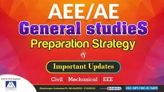 AEE/AE General Studies Preparation Strategy I GM ACADEMY | APPSC & TSPSC | ONLINE & OFFLINE