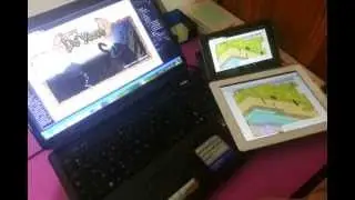Ezelia HTML5 isometric engine on PC, Nexus 7 and iPad 2 tablets (DoYazan project)