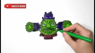 (ROBLOX) Plants vs Brainrots | How to draw Kiwi Cannoneer