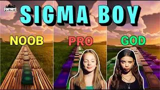 Sigma Boy - Noob vs Pro vs God (Fortnite Music Blocks)
