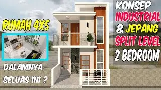 Split Level House 4x5 Meter 2 Kamar Tidur