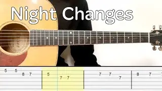 One Direction - Night Changes (Easy Guitar Tutorial Tabs)