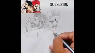 RRR Poster Pencil Drawing. #rrrsongs #rrr movie #trending #shorts #viral  #youtube #rrr #drawings