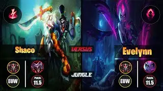 GrandMaster SHACO [Electrocute] (Jungle) VS  EVELYNN - Grandmaster EUW Patch 11.5
