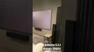Dedicated theater room Sony VPL-VW715ES 4K HDR 1800 lumens 120&rdquo; SI 59x105 Black Diamond ZPT120BD14