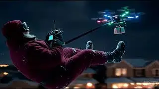 Funny Santa Claus' High-Tech Drone Fail  - &Ocirc;ng Gi&agrave; Noel H&agrave;i Hước Với M&aacute;y Bay Kh&ocirc;ng Người L&aacute;i