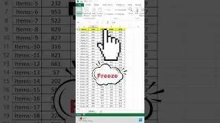 Fix Heading Movement in Excel: Keep Headers in Place While Scrolling #excel