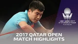2017 Qatar Open Highlights: Fang Bo vs Liang Jingkun (1/4)