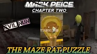 EVIL NUN MASK PEICE CHAPTER 2 THE MAZE RAT PUZZLE #evilnun #video #horrorgame 