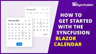 Getting Started With the Blazor Calendar Component