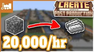 Easy Iron Farm In Create Mod & Schematics (Survival Friendly)
