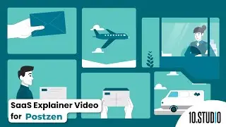 Пример 2D-анимированного пояснительного видеоролика для службы доставки | 10 Studio
