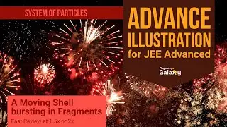 Adv Illustrations – A Moving Shell bursting in Fragments | System of Particles #24 for JEE Advanced