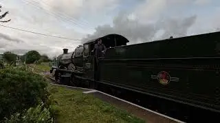 GWR 7812 Erlestoke Manor Leaving Dunster Station | West Somerset Railway | 29th Aug 2023