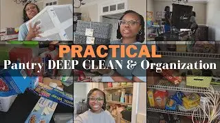PRACTICAL Pantry Deep Clean & Low-Cost Organization | 2 Day Process | $1 Tree Finds | SAHM of 2