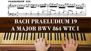 Bach Prelude 19 A major BWV 864, Well Tempered Clavier, Book 1, Andrea Chezzi