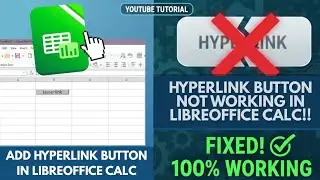 How to add hyperlink in the form of a button in Libreoffice Calc