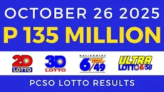 Lotto Result Today 9pm PCSO October 26 2025
