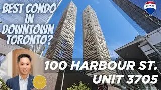 Touring one of the BEST condo in Downtown Toronto - 100 Harbour St #3705